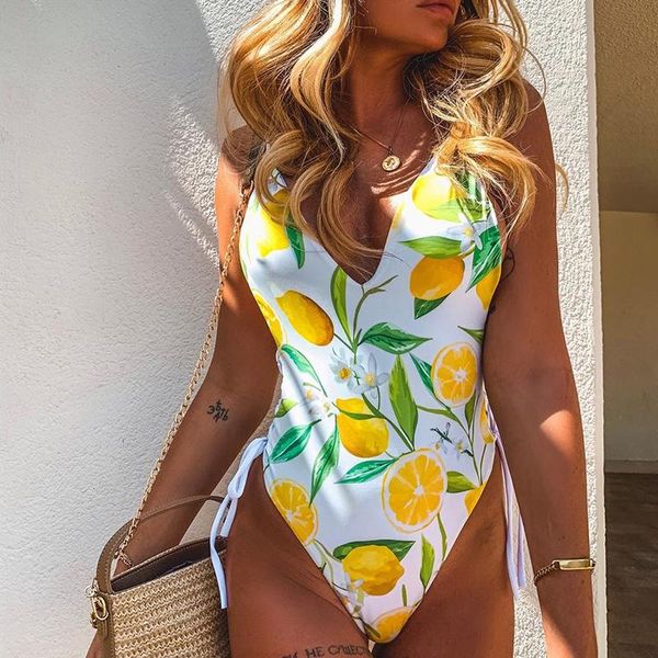 women's printed one-piece swimsuits deep v-neck side bandage sling swimwear 2021 summer female beach swimming suits
women's printed one-piece swimsuits deep v-neck side bandage sling swimwear 2021 summer female beach swimming suits