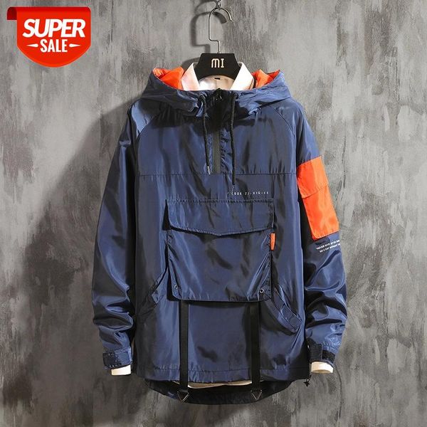 front pocket pullover jackets men 2020 autumn half zipper hoodie jacket male hip hop casual windbreaker coat streetwear #ul9m, Black
front pocket pullover jackets men 2020 autumn half zipper hoodie jacket male hip hop casual windbreaker coat streetwear #ul9m, Black