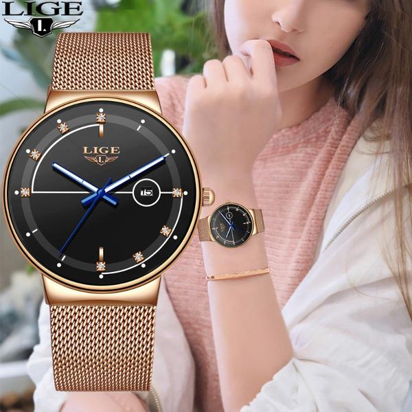 wristwatches 2021 lige fashion ladies watches simple slim watch women waterproof mesh belt gold relogio feminino, Slivery;brown
wristwatches 2021 lige fashion ladies watches simple slim watch women waterproof mesh belt gold relogio feminino, Slivery;brown