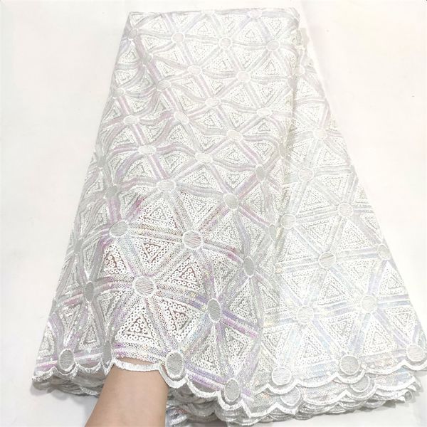 bridal white african lace fabric 2023 material nigerian french net sequins laces fabrics for party dress, Black;white
bridal white african lace fabric 2023 material nigerian french net sequins laces fabrics for party dress, Black;white