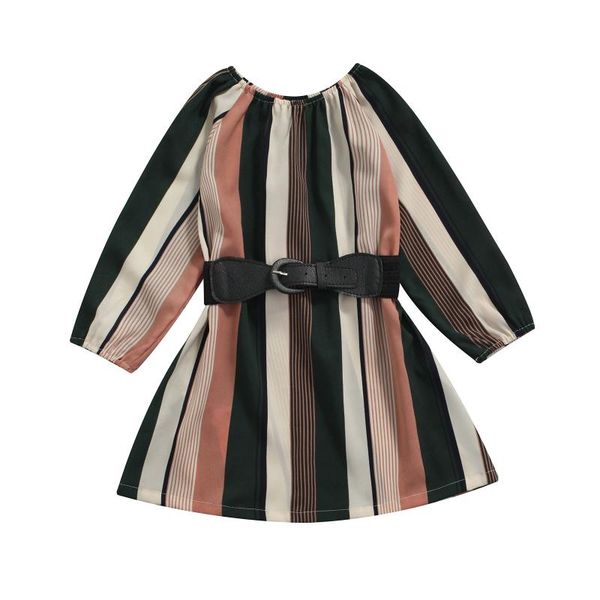 girl's dresses 2pcs kids girl round collar long sleeve dress with belt stripe print spring autumn clothing children casual streetwear, Red;yellow
girl's dresses 2pcs kids girl round collar long sleeve dress with belt stripe print spring autumn clothing children casual streetwear, Red;yellow