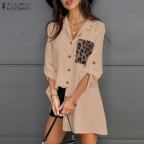 women's blouses & shirts patchwork 2022 fashion leopard long sleeve blusas female button lapel tunic oversized chemise, White
women's blouses & shirts patchwork 2022 fashion leopard long sleeve blusas female button lapel tunic oversized chemise, White