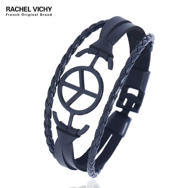 charm bracelets simple stainless steel hollow tree bracelet flake circle double side anchor pu leather for women men gift dk166, Golden;silver
charm bracelets simple stainless steel hollow tree bracelet flake circle double side anchor pu leather for women men gift dk166, Golden;silver