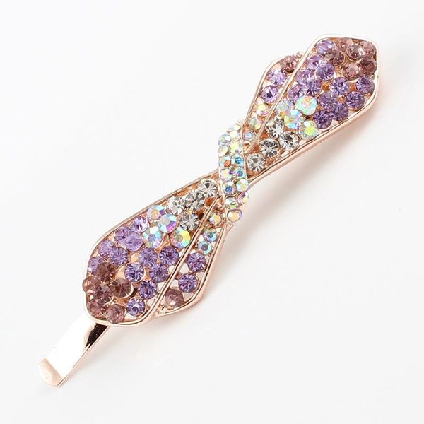 hair clips & barrettes hairwear bow-knot accessories rhinestones clear pink purple gradient color hairclip brand head clip alloy jewelry, Golden;silver
hair clips & barrettes hairwear bow-knot accessories rhinestones clear pink purple gradient color hairclip brand head clip alloy jewelry, Golden;silver