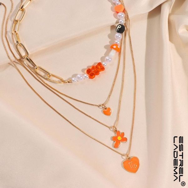 chains multi layered heart flower pendant beaded necklace for women gummy bear pearl asymmetric link chain necklaces collar y2k jewelry, Silver
chains multi layered heart flower pendant beaded necklace for women gummy bear pearl asymmetric link chain necklaces collar y2k jewelry, Silver