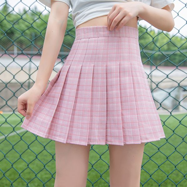 new pink high waist sweet style pleated skirts for girls cute spring ladies plaid mini skirt women summer 2021 gptf, Black 
new pink high waist sweet style pleated skirts for girls cute spring ladies plaid mini skirt women summer 2021 gptf, Black
