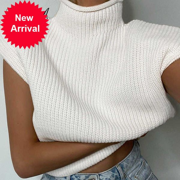 fsda turtleneck sleeveless vest sweater women 2021 with shoulder pads knitted pullover autumn winter jumper casual fashion, White;black
fsda turtleneck sleeveless vest sweater women 2021 with shoulder pads knitted pullover autumn winter jumper casual fashion, White;black