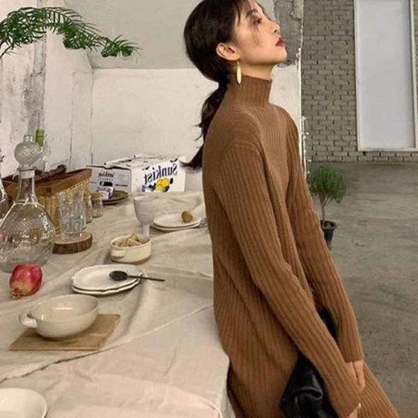 2021 simple women elegant turtleneck long nightgown lady sweater warm autumn dress mesh play 21f5, Black;gray
2021 simple women elegant turtleneck long nightgown lady sweater warm autumn dress mesh play 21f5, Black;gray