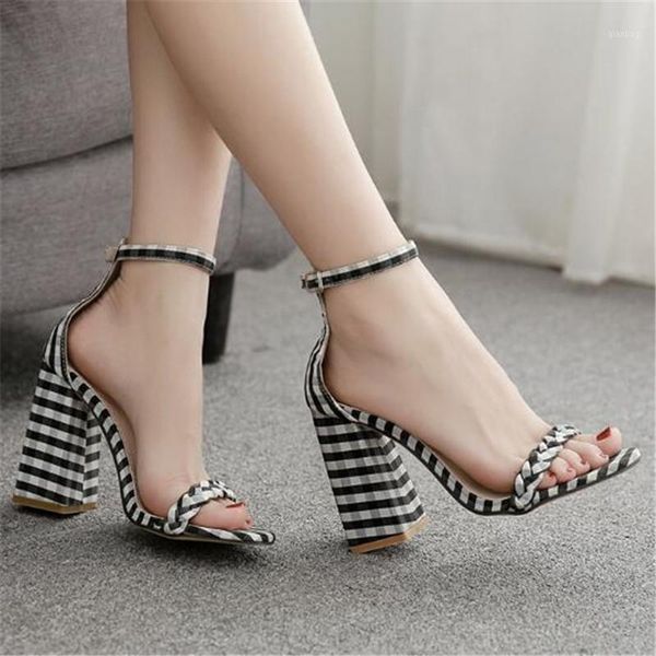 women sandals canvas buckle strap 11.5cm square heel high heels round toe shallow shoes sandalias mujer 2021 size 35-421, Black
women sandals canvas buckle strap 11.5cm square heel high heels round toe shallow shoes sandalias mujer 2021 size 35-421, Black
