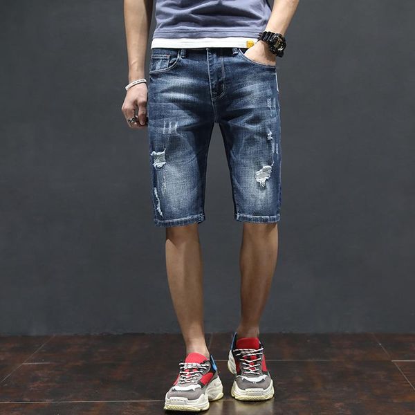 men's shorts 2021 men summer blue denim thin holes short jeans cotton straight fit jean solid casual, White;black
men's shorts 2021 men summer blue denim thin holes short jeans cotton straight fit jean solid casual, White;black