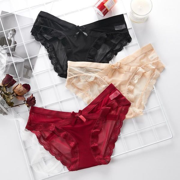 women's panties bzel sweet lace transparent female underwear cozy lingerie lovely bow briefs breathable underpants, Black;pink
women's panties bzel sweet lace transparent female underwear cozy lingerie lovely bow briefs breathable underpants, Black;pink