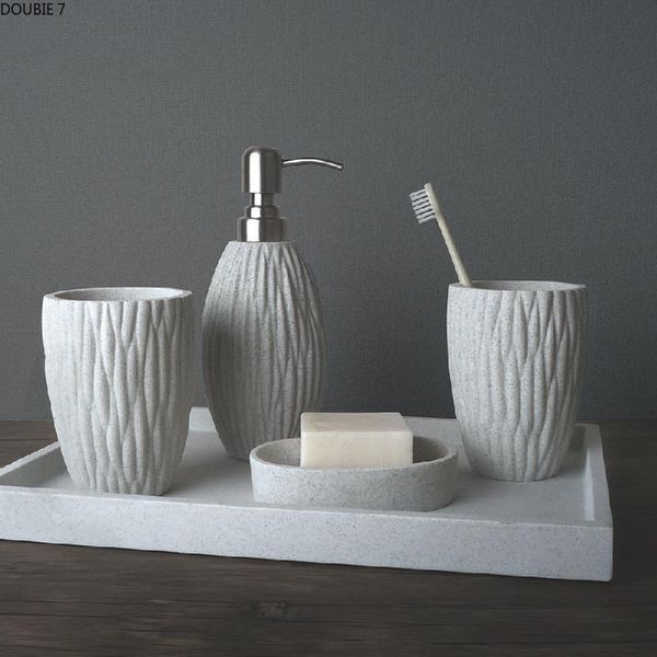 home bathroom couple wash set four-piece suit sandstone liquid soap dispenser toothbrush holder soap dish bath accessories set
home bathroom couple wash set four-piece suit sandstone liquid soap dispenser toothbrush holder soap dish bath accessories set