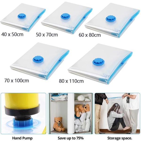 storage bags 1pcs vacuum bag compressed organizer for quilts clothes transparent space saving seal travel package zip
storage bags 1pcs vacuum bag compressed organizer for quilts clothes transparent space saving seal travel package zip