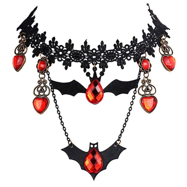pendant necklaces interesting fun accessories european and american holiday creative short necklace retro animal bat lace neck, Silver
pendant necklaces interesting fun accessories european and american holiday creative short necklace retro animal bat lace neck, Silver