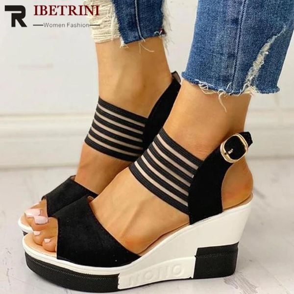 sandals ribetrini ins women shoes solid buckle high wedges open toe casual concise comfy, Black
sandals ribetrini ins women shoes solid buckle high wedges open toe casual concise comfy, Black