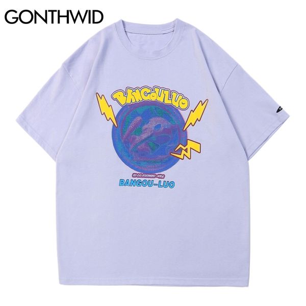 short sleeve tees summer men hip hop harajuku creative earth print t-shirts streetwear casual cotton loose tshirts 210602, White;black
short sleeve tees summer men hip hop harajuku creative earth print t-shirts streetwear casual cotton loose tshirts 210602, White;black