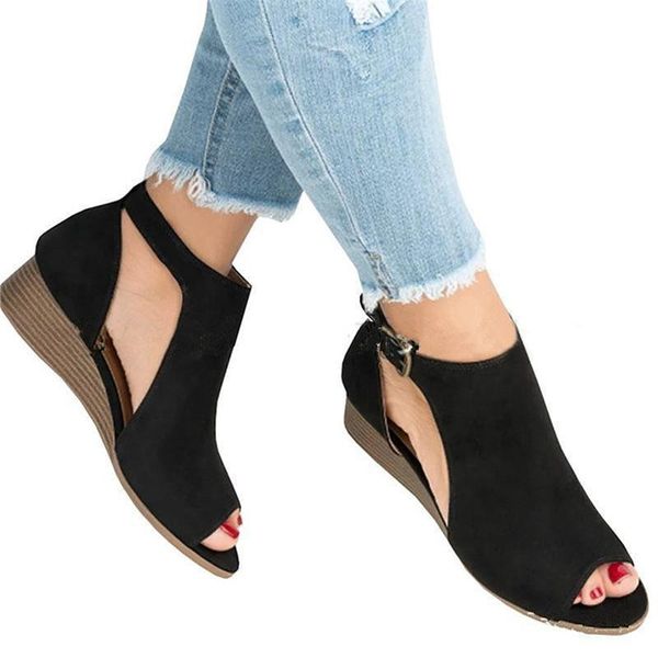 dress shoes summer open toe casual 2021 women sandals med heel pumps ladies zapatos mujer woman wedge footwear, Black
dress shoes summer open toe casual 2021 women sandals med heel pumps ladies zapatos mujer woman wedge footwear, Black