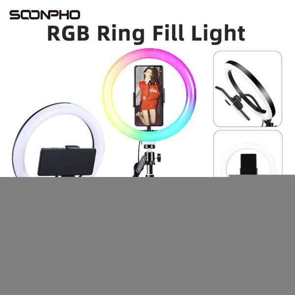 flash heads rgb selfie ring light with tripod 6/8/10/13inch ringlight led lights lamp aro de luz para hacer for youtube tik tok po studio
flash heads rgb selfie ring light with tripod 6/8/10/13inch ringlight led lights lamp aro de luz para hacer for youtube tik tok po studio