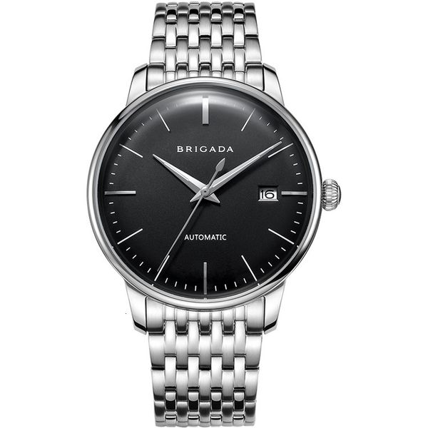 watch aiersh straight men's business mechanical swiss eta movement stainless steel, Slivery;brown
watch aiersh straight men's business mechanical swiss eta movement stainless steel, Slivery;brown