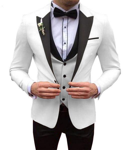 men's suits & blazers white suit men's slim fit 3-piece business jacket evening gentleman wedding bridegroom ball party school, White;black
men's suits & blazers white suit men's slim fit 3-piece business jacket evening gentleman wedding bridegroom ball party school, White;black