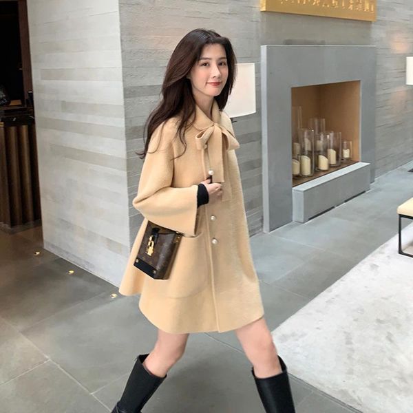 women's wool & blends hepburn japanese loose oversized sweet coat thick korean style cape vintage jacket abrigo mujer invierno women eh, Black
women's wool & blends hepburn japanese loose oversized sweet coat thick korean style cape vintage jacket abrigo mujer invierno women eh, Black