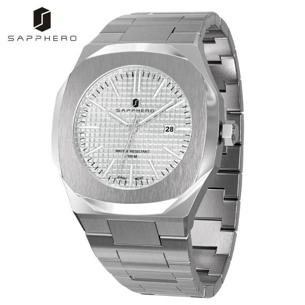 wristwatches sapphero luxury watch for men miyota quartz movement 100m waterproof stainless steel case wristwatch casaul sport business cloc, Slivery;brown
wristwatches sapphero luxury watch for men miyota quartz movement 100m waterproof stainless steel case wristwatch casaul sport business cloc, Slivery;brown