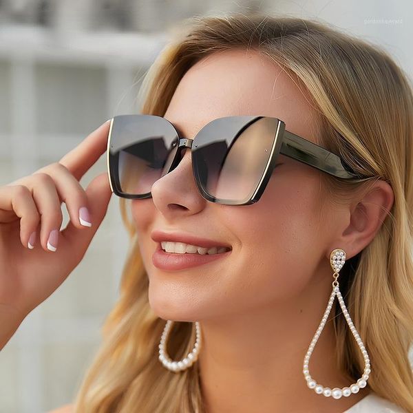sunglasses retro trendy cateye eyewear oversized cat eye women 2021 fashion large frame square sun glasses for men, White;black
sunglasses retro trendy cateye eyewear oversized cat eye women 2021 fashion large frame square sun glasses for men, White;black