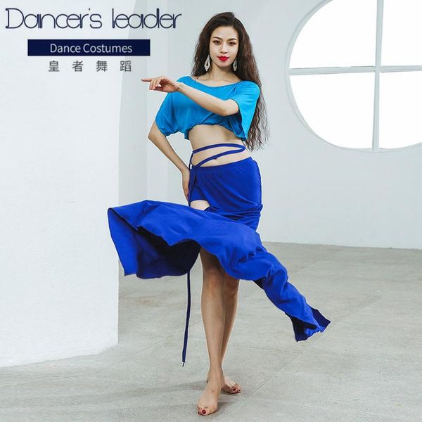 stage wear belly dance practice clothing modal shirt split long skirt female elegant professional costume, Black;red
stage wear belly dance practice clothing modal shirt split long skirt female elegant professional costume, Black;red