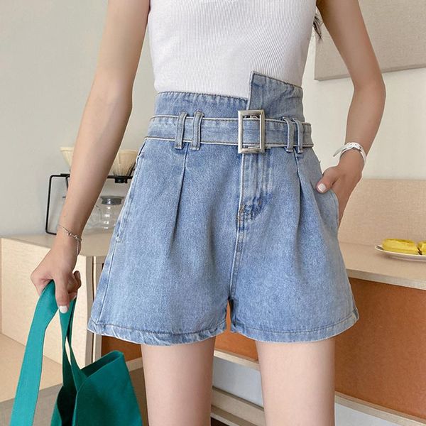 women's shorts ly varey lin spring summer casual female loose jeans women vintage asymmetrical wide leg black denim with belt, White;black
women's shorts ly varey lin spring summer casual female loose jeans women vintage asymmetrical wide leg black denim with belt, White;black