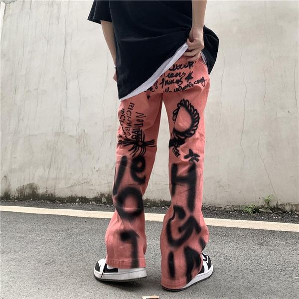men's jeans letter graffiti streetwear ripped for men and women straight windbreaker washed loose denim trousers harajuku jean pants, Blue
men's jeans letter graffiti streetwear ripped for men and women straight windbreaker washed loose denim trousers harajuku jean pants, Blue
