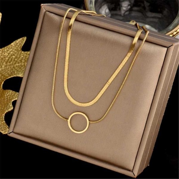 pendant necklaces 316l stainless steel snake bone chain double clavicle titanium necklace does not fade, Silver
pendant necklaces 316l stainless steel snake bone chain double clavicle titanium necklace does not fade, Silver