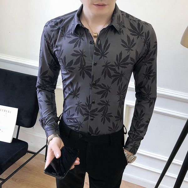 new alta qualidade cinza escuro dos homens camisas florais manga longa moda 2021 primavera nova magro ajuste casual blusa homme streetwear c, Black;brown
new alta qualidade cinza escuro dos homens camisas florais manga longa moda 2021 primavera nova magro ajuste casual blusa homme streetwear c, Black;brown