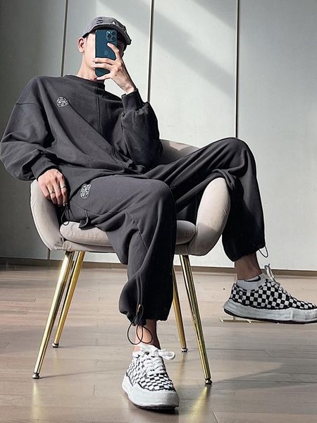 women's pants & capris oversize super loose casual sports suit men's and foam printing solid color round neck sweater two-piece se, Black;white
women's pants & capris oversize super loose casual sports suit men's and foam printing solid color round neck sweater two-piece se, Black;white