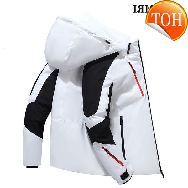 thickened down jacket men's short 2021 new handsome youth trend coat white down, Black
thickened down jacket men's short 2021 new handsome youth trend coat white down, Black