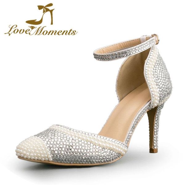 dress shoes love moments pointed toes women spring 8cm high heel wedding ivory pearl with silver rhinestone party prom pumps, Black
dress shoes love moments pointed toes women spring 8cm high heel wedding ivory pearl with silver rhinestone party prom pumps, Black