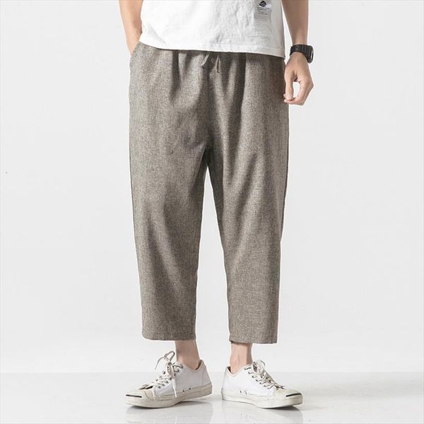 cotton linen harem jogger streetwear women pants male wide leg casual summer ankle length track trousers, Black
cotton linen harem jogger streetwear women pants male wide leg casual summer ankle length track trousers, Black