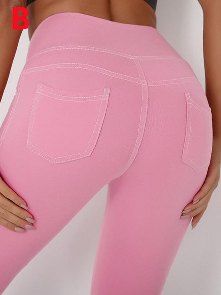 yoga outfit 1pcs high-waisted denim pocket hip-lifting pants sanded nude sports tights fitness women s9k0817
yoga outfit 1pcs high-waisted denim pocket hip-lifting pants sanded nude sports tights fitness women s9k0817
