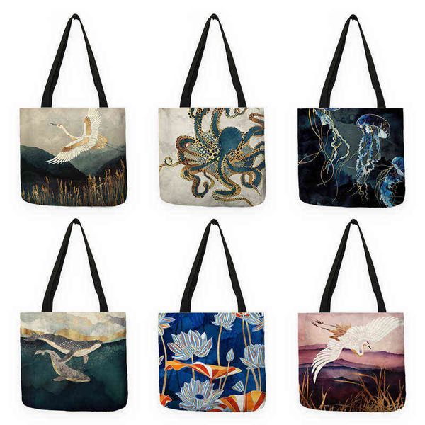 japanese ukiyoe design causal women handbag crane designer tote bag eco reusable shoulder shopping bags for groceries b13039
japanese ukiyoe design causal women handbag crane designer tote bag eco reusable shoulder shopping bags for groceries b13039