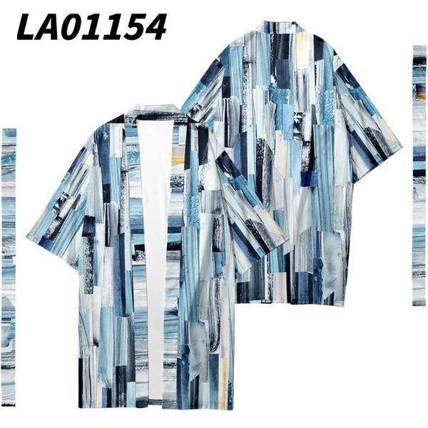 ethnic clothing striped art printed long style kimono beach cardigan with belt japanese couple women men casual asian clothes harajuku, Red 
ethnic clothing striped art printed long style kimono beach cardigan with belt japanese couple women men casual asian clothes harajuku, Red