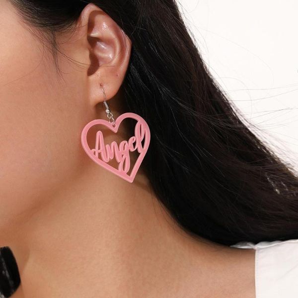 dangle & chandelier exaggerated punk letter pink heart drop earrings geometric big personality long earring brincos party nightclub jewelry, Silver
dangle & chandelier exaggerated punk letter pink heart drop earrings geometric big personality long earring brincos party nightclub jewelry, Silver