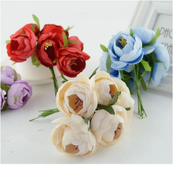 6pcs silk small tea bud rose artificial flower bouquet stamens for home wedding decoration diy wreath clothe hats acc jllxbi
6pcs silk small tea bud rose artificial flower bouquet stamens for home wedding decoration diy wreath clothe hats acc jllxbi