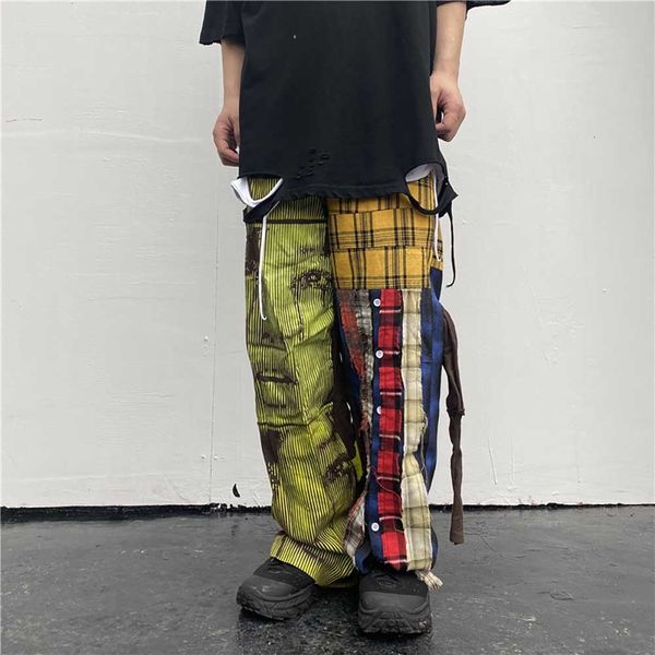 2021 new elastic waistband hiphop hare manly cut-off pants 0hmc, Black
2021 new elastic waistband hiphop hare manly cut-off pants 0hmc, Black
