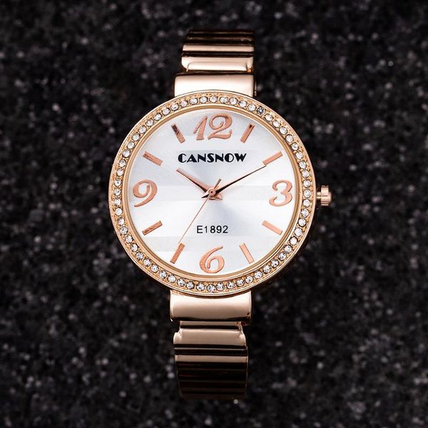 wristwatches women's bracelet watches luxury rhinestone round dial rose gold waterproof brand dress clock casual montre femme 2021, Slivery;brown
wristwatches women's bracelet watches luxury rhinestone round dial rose gold waterproof brand dress clock casual montre femme 2021, Slivery;brown