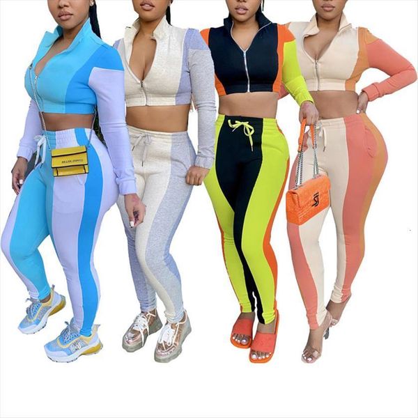 casual sportswear 2 piece womenpant outfit set long sleeve color block crop pants sport clothes for ladies, White
casual sportswear 2 piece womenpant outfit set long sleeve color block crop pants sport clothes for ladies, White