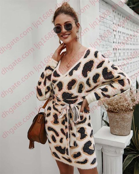 women's medium length belt comfortable warm sweater winter dress pure & leopard print slimmer v neck buttock 030403, Black;gray
women's medium length belt comfortable warm sweater winter dress pure & leopard print slimmer v neck buttock 030403, Black;gray