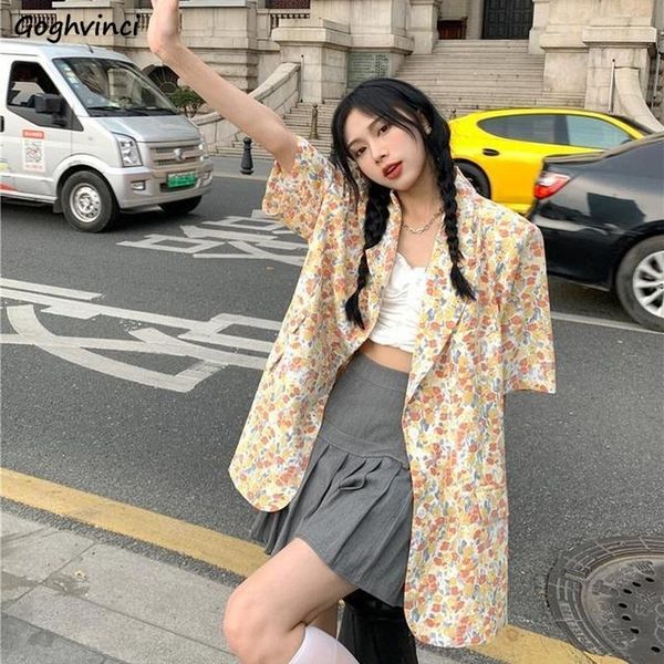 women's suits & blazers women summer korean style design loose vintage floral fashion short sleeve outwear bf retros all-match sweet st, White;black
women's suits & blazers women summer korean style design loose vintage floral fashion short sleeve outwear bf retros all-match sweet st, White;black
