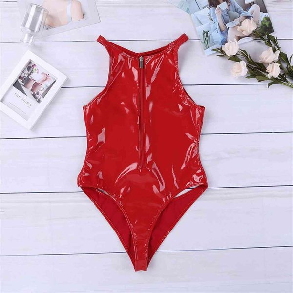 fashion shiny faux leather sleeveless women romper halter cutout zipper bodysuit catsuit high cut clubwear teddy, Black;white
fashion shiny faux leather sleeveless women romper halter cutout zipper bodysuit catsuit high cut clubwear teddy, Black;white