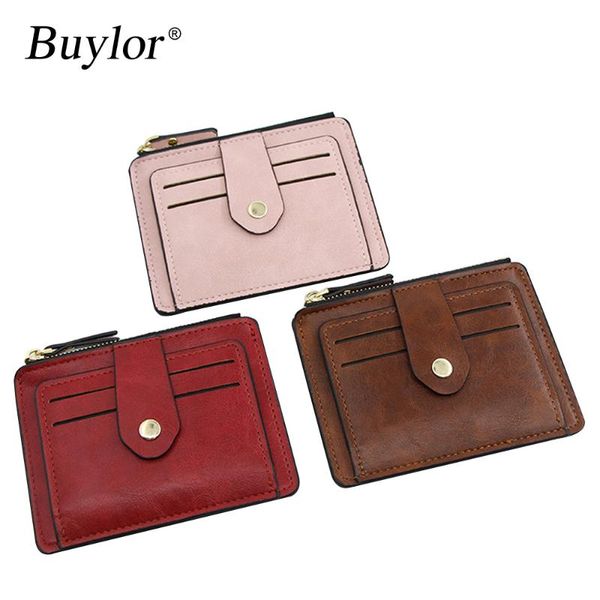 card holders buylor fashion credit id holder slim leather wallet with coin pocket man money bag case for men mini women business purse, Brown;gray
card holders buylor fashion credit id holder slim leather wallet with coin pocket man money bag case for men mini women business purse, Brown;gray