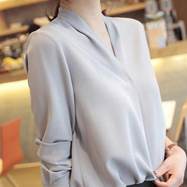 women chiffon shirts elegant sweet office lady korean style blouses 2021 spring long sleeve v neck loose designer, White
women chiffon shirts elegant sweet office lady korean style blouses 2021 spring long sleeve v neck loose designer, White