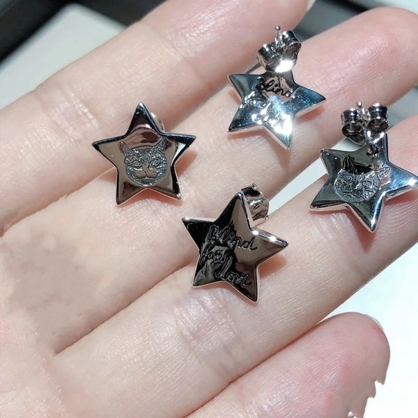ladies fashion jewelry s925 silver love fearless kitten five pointed star earrings for men and women lovers valentine's day gifts, Golden;silver
ladies fashion jewelry s925 silver love fearless kitten five pointed star earrings for men and women lovers valentine's day gifts, Golden;silver